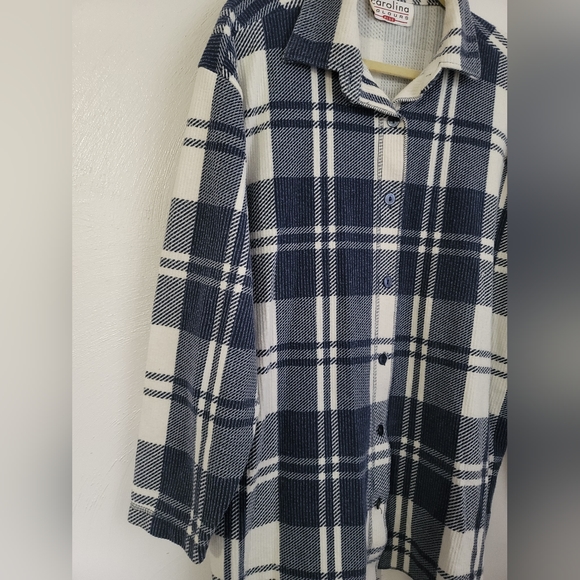 Carolina Colours Vintage Women's Plaid Button Up Shacket Size 2XL - Picture 4 of 11